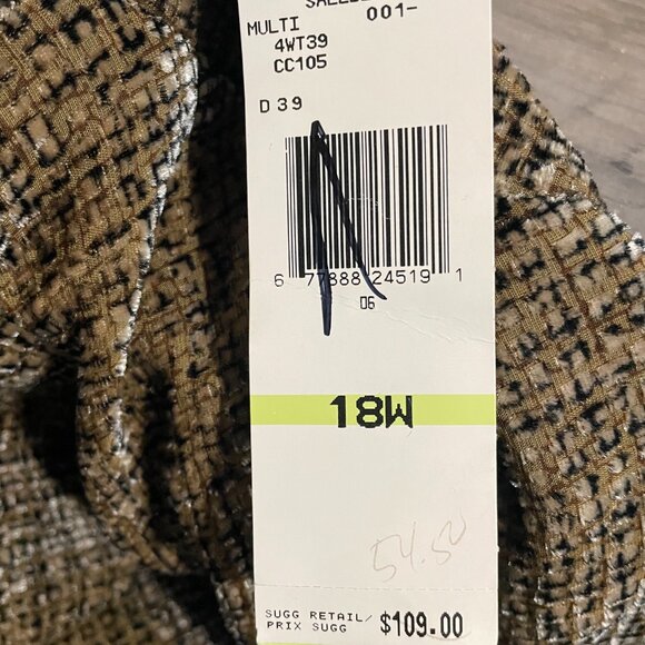 Jones New York Woman's Textured Office Wear Skirt 18W Rayon & Silk Blend - Picture 11 of 15